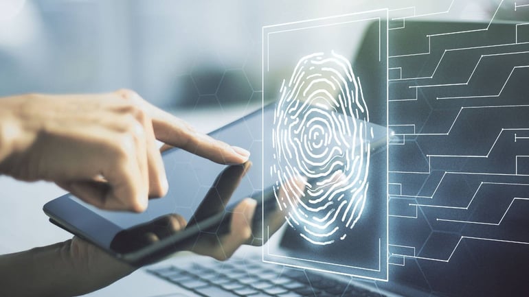Biometric security based on fingerprint recognition